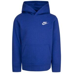 Boys Size 4-7  Nike Club Fleece Pullover Hoodie, Boy's, Med Blue